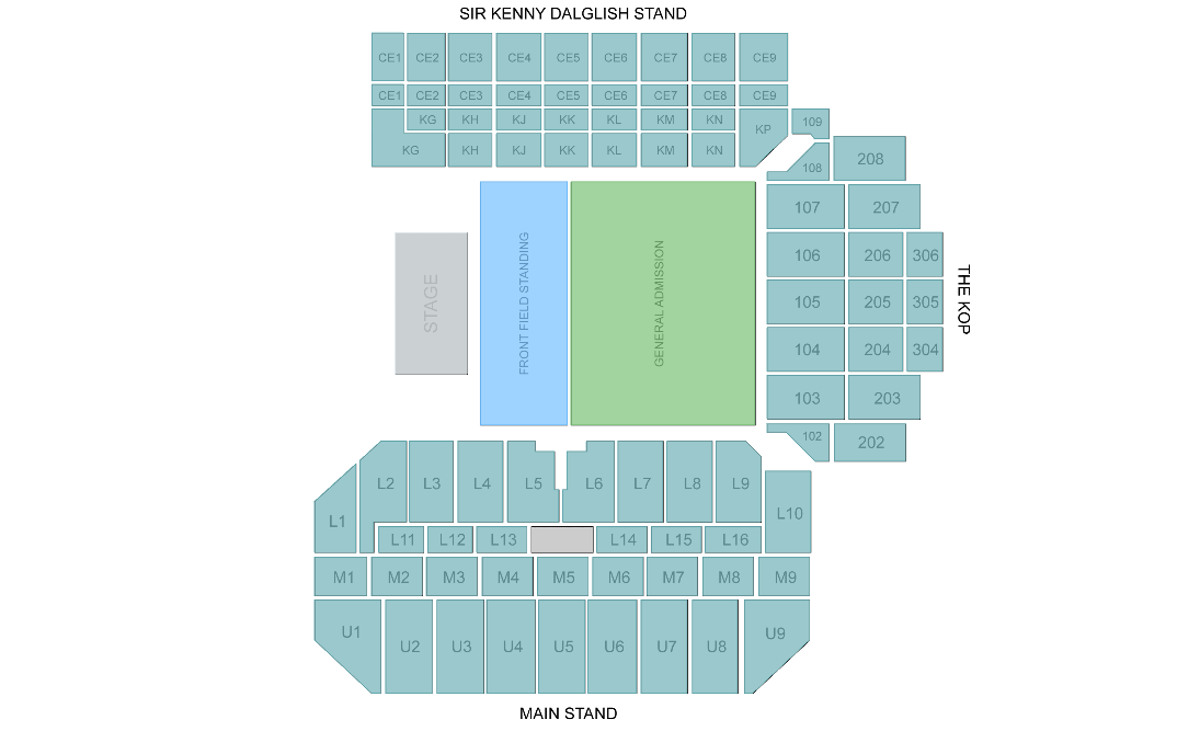 Anfield Stadium Liverpool Seating Plan