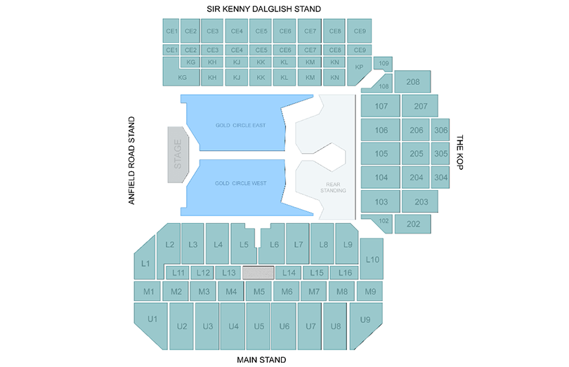 Anfield Stadium Liverpool Seating Plan