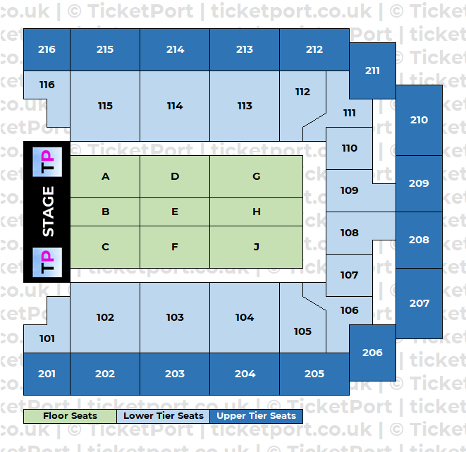 AO Arena Manchester Seating Plan