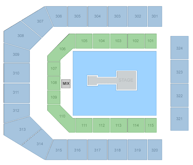 Co-op Live Manchester Seating Plan