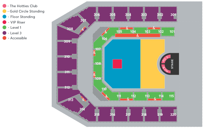 Co-op Live Manchester Seating Plan