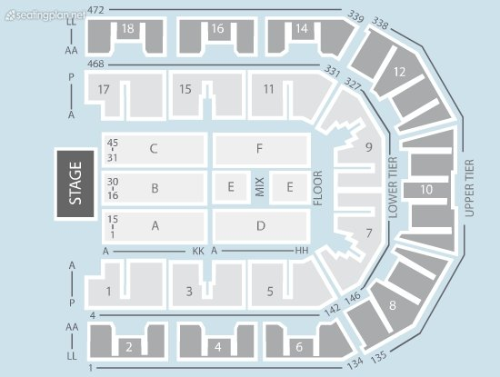 M&S Bank Arena Liverpool Seating Plan