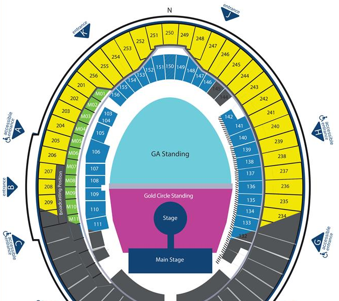 London Stadium London Seating Plan