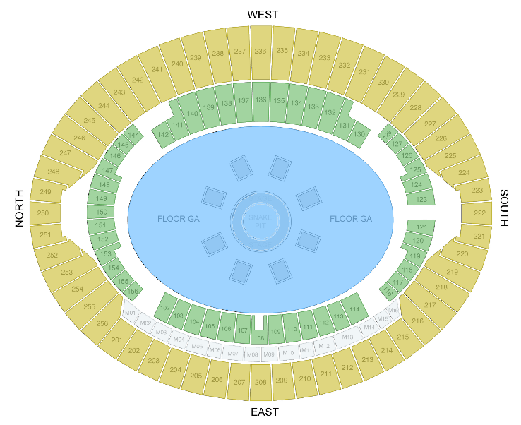 London Stadium London Seating Plan