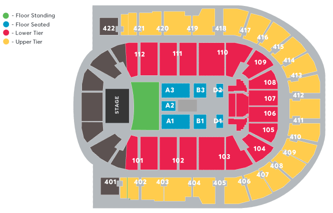 O2 Arena London Seating Plan