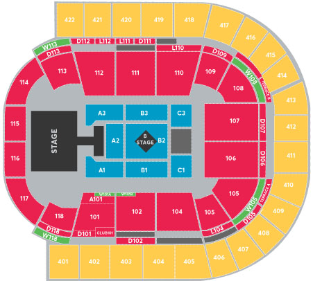 O2 Arena London Seating Plan