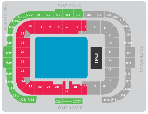 Stadium MK Milton Keynes Seating Plan