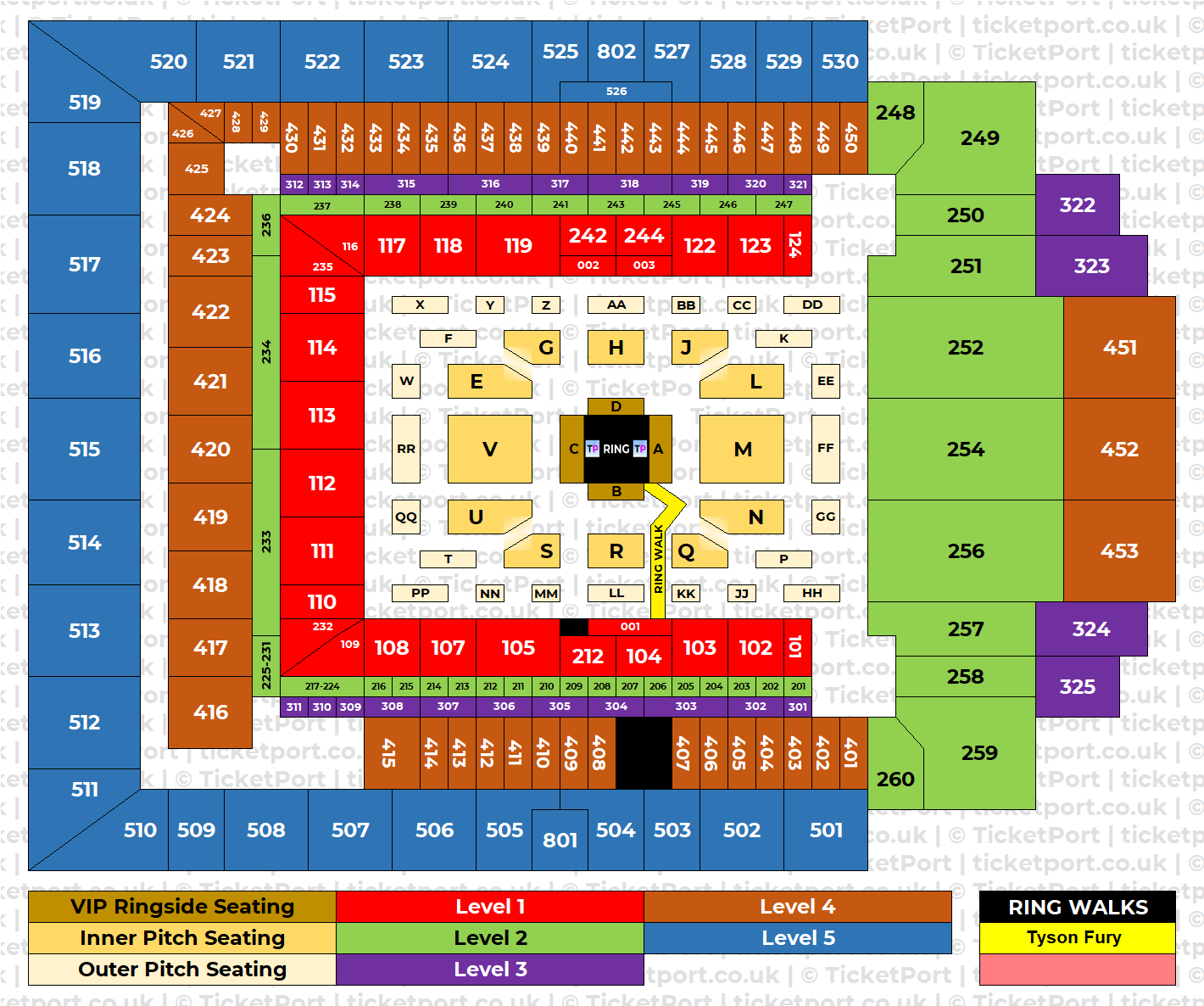 Tottenham Hotspur Stadium London Seating Plan