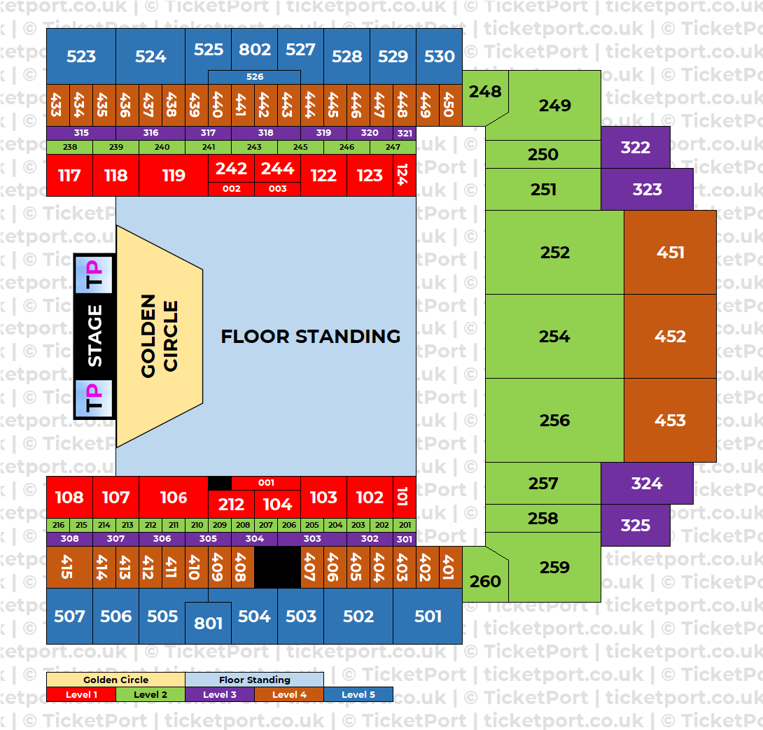 Tottenham Hotspur Stadium London Seating Plan