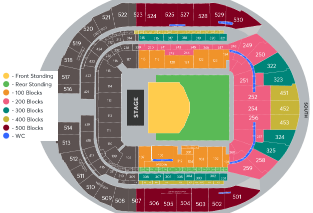 Tottenham Hotspur Stadium London Seating Plan