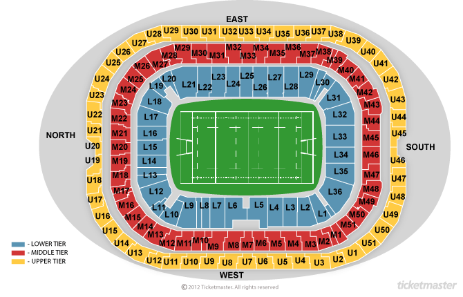 Twickenham Stadium London Seating Plan