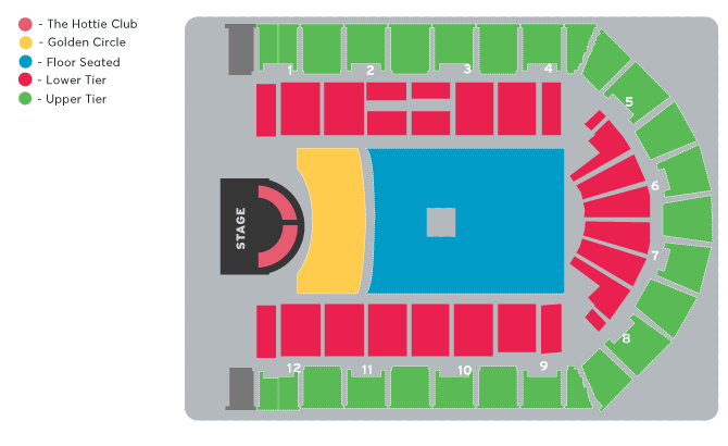Utilita Arena Birmingham Seating Plan