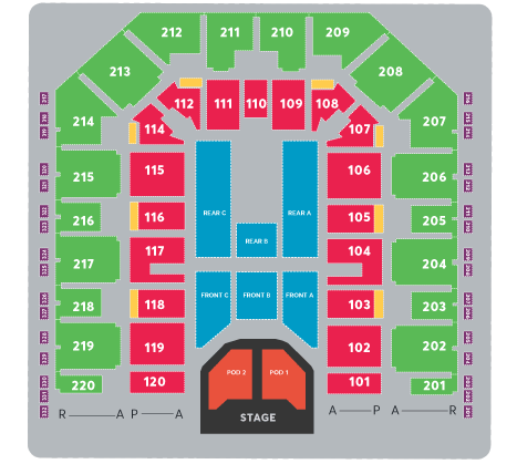 Utilita Arena Sheffield Seating Plan