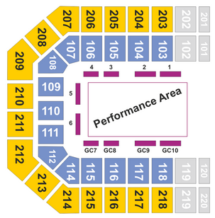 Utilita Arena Sheffield Seating Plan