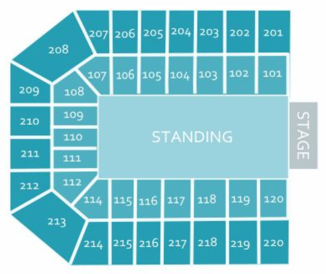 Utilita Arena Sheffield Seating Plan