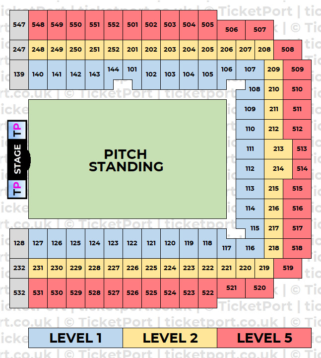 Wembley Stadium London Seating Plan