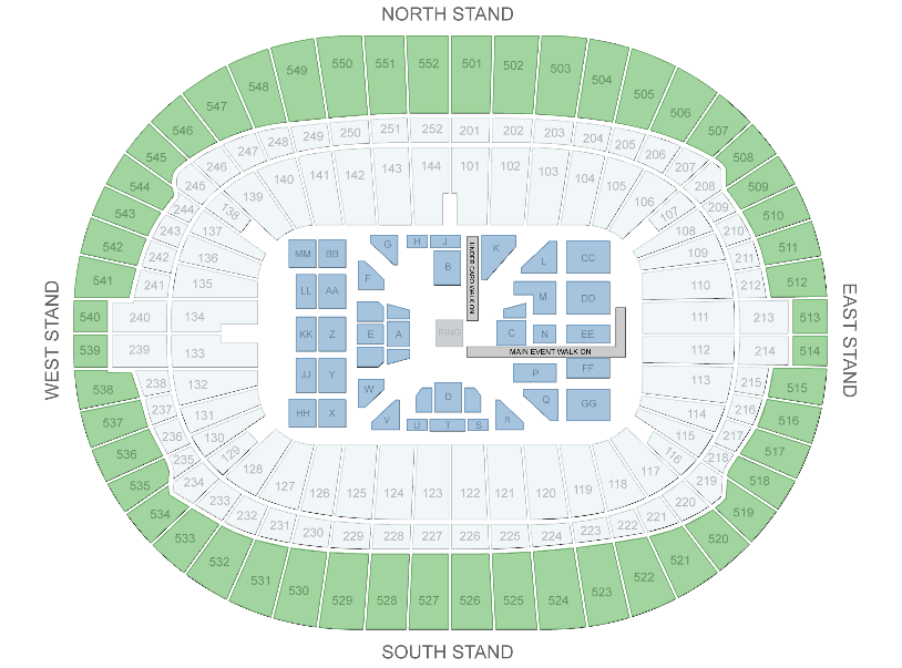 Wembley Stadium London Seating Plan