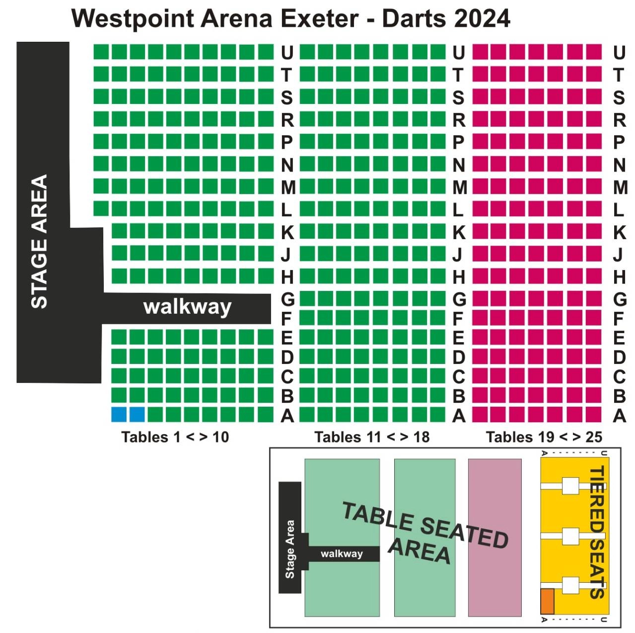 Westpoint Arena Exeter Seating Plan